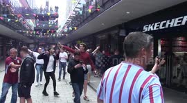 Aston Villa fans singing 'Every week we follow' before play-off final at Wembley