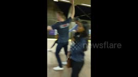 Newsflare Edit - Old Man Leads Impromptu Tai Chi Session at Mass Ave T Station