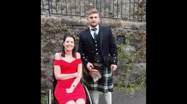Moment one of the youngest people to be diagnosed with motor neurone disease got engaged to her sweetheart