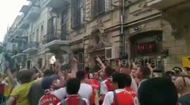 Arsenal fans sing chant mocking rivals Tottenham ahead of Europa League final