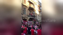 Arsenal fans take over Baku ahead of Europa League final
