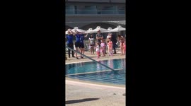 Family moment in Greece