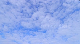 Time lapse of Cirrocumulus clouds above Leeds