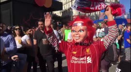 Raucous Liverpool & Spurs fans party in Madrid ahead of Champions League final!