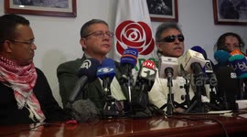 First press conference after former FARC rebel leader is freed in Colombia