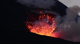Mount Etna erupts spewing lava from new fractures