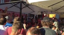 Liverpool fans in fine voice, entertaining locals in Madrid