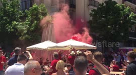 Liverpool fans in Madrid sing: ‘We’ve conquered all of Europe’