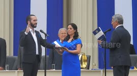The new president of the Republic of El Salvador, Nayib Bukele