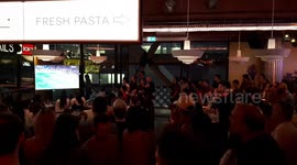 Fans in London react to Liverpool's second goal