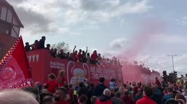 Liverpool FC parade through Allerton, Liverpool