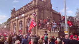Liverpool FC parade through Allerton, Liverpool