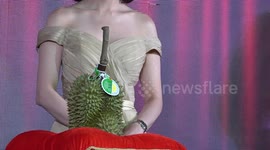 A real delicacy! Durian fruit sells for £38,000 at auction in Thailand