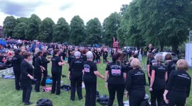 Flash Mob singers.(Shrewsbury)