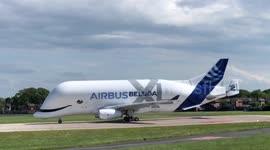 Beluga XL Landing at Hawarden Airport.