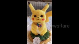 Chinese girl makes Pikachu out of wool after being inspired by 'Pokemon Detective Pikachu'