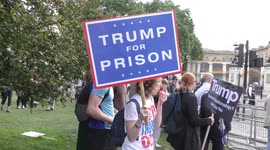 Protest - Trump Out outside Buckingham Palace, London, UK