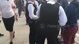 Drone operators ‘trying to film Trump’s Palace arrival by chopper’ apprehended by police