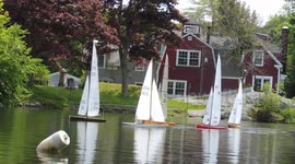 Remote Control Boat Races in Marblehead, Massachusetts