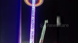 Watch - Dramatic rescue of people as ferris wheel developed technical snag mid air in western India