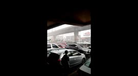 Tropical downpour batters drivers in the Philippines