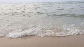 Sea Waves at a Beach in Penang Island Malaysia