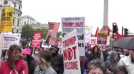 Thousands march against Donald Trump's state visit in London