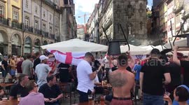 England fans arrive in Portugal ahead of UEFA Nations League semifinal