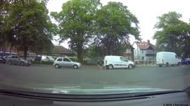 Road rage van driver rams car