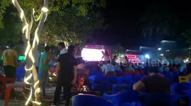 Liverpool Supporters In Streets And Cafe After Winning Champions League