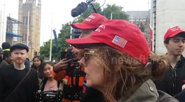 A Trump supporter speaks about anti-Trump attacks on the day.