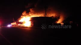 HBO Miniseries Set Destroyed by Massive Fire