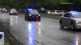 Mooresville Police Officer Killed in Line of Duty - Funeral Procession