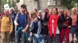 Anti Trump Protest London Holler4 Pop Up Choir 4/6/19