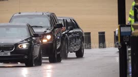 The Trump Motorcade leaving for the last time