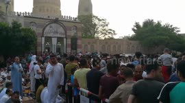 In Front Of Holly Mosque Eid El Fetr Celebrations