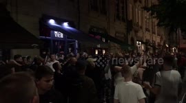 England fans sing don’t take me home in Porto