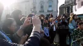 #BTSStreet performers play Boy with luv