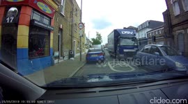 Crash with van, while on hands free