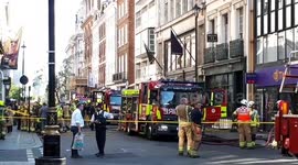 Firefighters on scene in Mayfair area of London