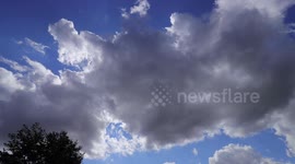 Time Lapse Of Cumulus Clouds In Leeds