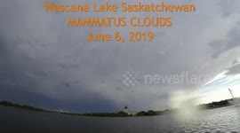 Mammatus Clouds Over Wascana Lake