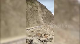 Watch: Dramatic landslide hits northern India, blocks road for 48 hours