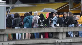 K-pop super fans sleep on the streets for the night in Paris ahead of BTS concert