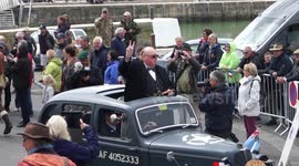 Churchill impersonator delights D-Day crowds in northern France