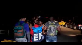 Immigrants are detained by police in Guatemala