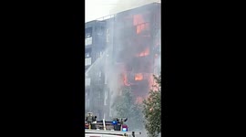 Fire in East London