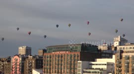 The 2019 Ricoh Lord Mayors Hot Air Balloons Flying Over London