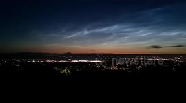 Spectacular and Rare Noctilucent (NLC) Clouds Over Paisley and Glasgow