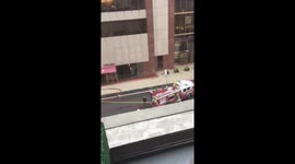 Helicopter crash in Manhattan draws huge response from fire department, shutting down 7th Ave